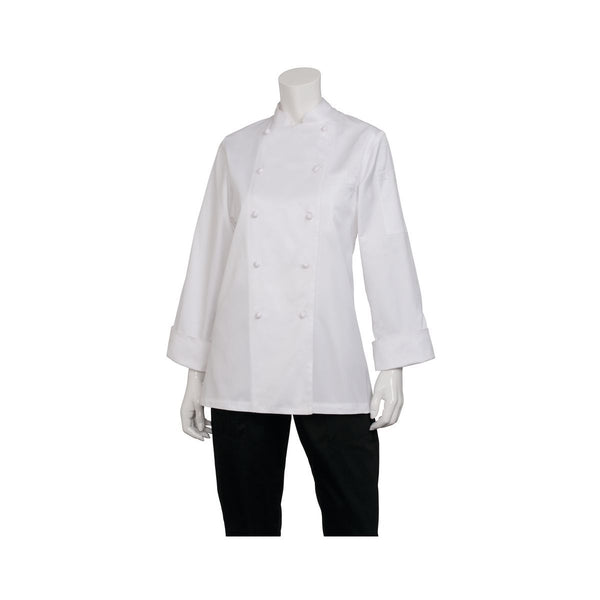 ECLA-3XL Chef Works Elyse Premium Cotton Chef Jacket Globe Importers Adelaide Hospitality Supplies
