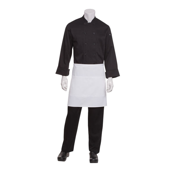 F28-WHT Chef Works Half Bistro Apron Globe Importers Adelaide Hospitality Supplies