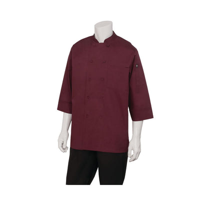 Chef Works Morocco Chef Jacket Merlot - XS