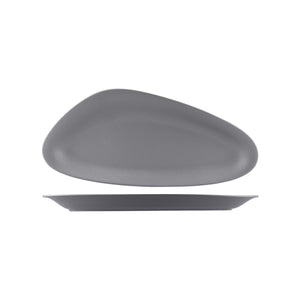 NFBC420-GY Australian Fine China Beachcomber Neofusion Stone Oval Platter Globe Importers Adelaide Hospitality Supplies