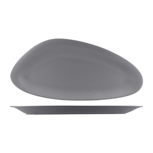 NFBC500-GY Australian Fine China Beachcomber Neofusion Stone Oval Platter Globe Importers Adelaide Hospitality Supplies
