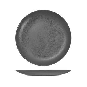 RK3270-GY RAK Porcelain Karbon Shale Round Coupe Plate Globe Importers Adelaide Hospitality Supplies