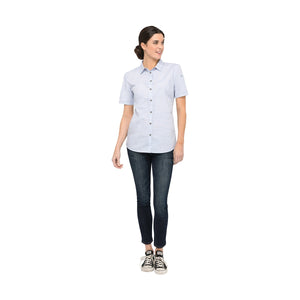 SHC01W-BLU-2XL Havana Shirt Women Blue Globe Importers Adelaide Hospitality Supplies
