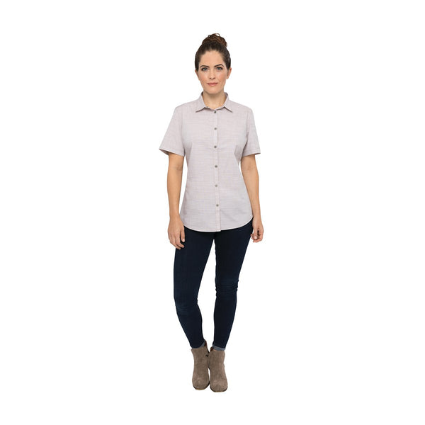SHC01W-TAU-2XL Havana Shirt Women Taupe Globe Importers Adelaide Hospitality Supplies
