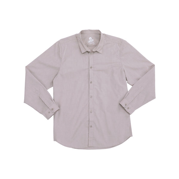 SHC06-LTG-3XL Modern Chambray Dress Shirt Men Light Grey Globe Importers Adelaide Hospitality Supplies