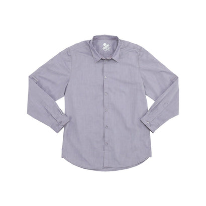 Chef Works Modern Chambray Dress Shirt Men Purple - S