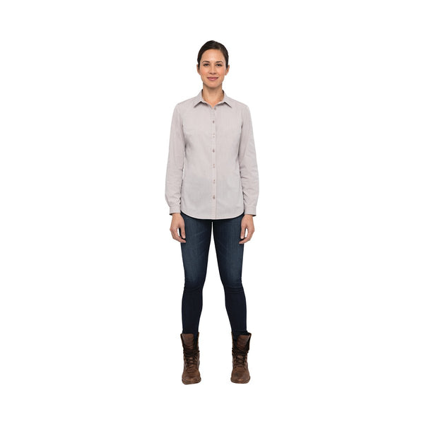 SHC06W-LTG-2XL Modern Chambray Dress Shirt Women Light Grey Globe Importers Adelaide Hospitality Supplies