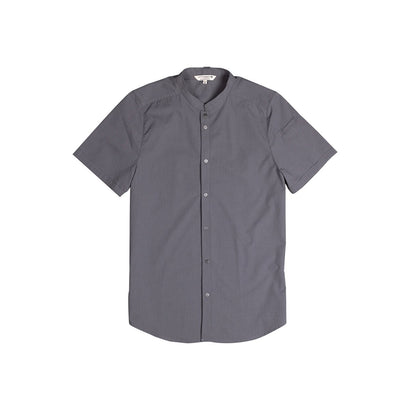 Chef Works Seersucker Shirt Men Charcoal - S