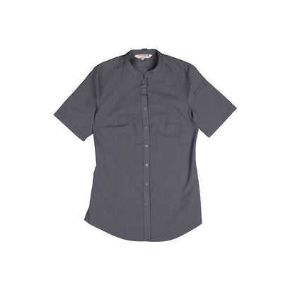 Chef Works Seersucker Shirt Women Charcoal - XS