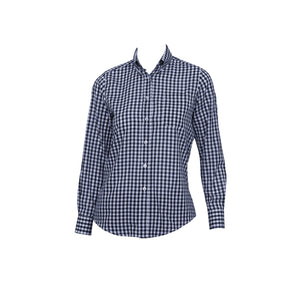 W500-BWK-2XL Gingham Dress Shirt Women Gingham Blue Globe Importers Adelaide Hospitality Supplies